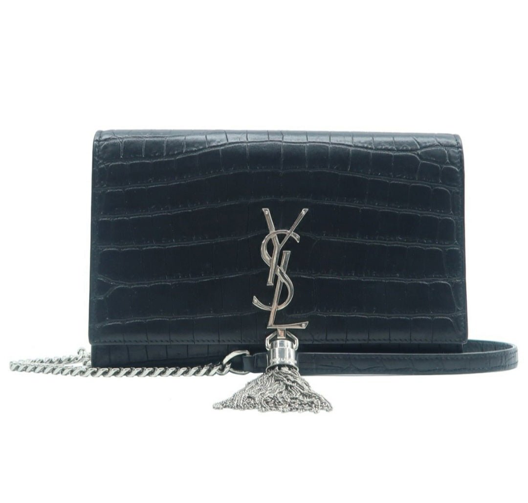 Saint Laurent Kate Black Leather Shoulder bag - Luxury Cheaper