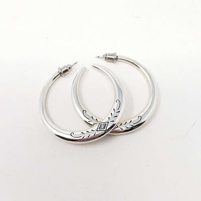 Silver Round Earrings | Luxury Cheaper.