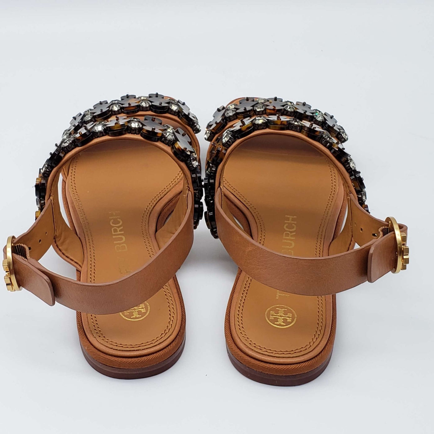 Tory Burch Brown Leather Sandal - Luxury Cheaper