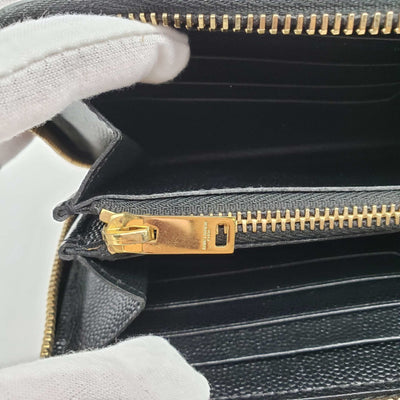 YSL Yves Saint Laurent Black Zippy Wallet - Luxury Cheaper