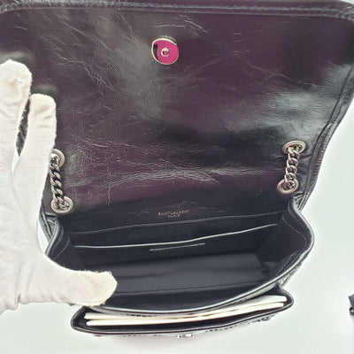 YSL Yves Saint Laurent Niki Leather Black Shoulder Bag - Luxury Cheaper